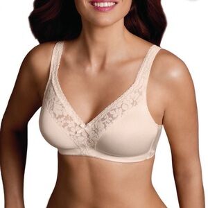 Warner's Firm Support Wirefree Bra - Beige Camelia - 34C